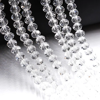 4*6 mm FLTMRH Kristalno Staklene Perle 50 kom./lot Prozirne Cut-Ронделле Slobodan Razuporne Perle za Izradu Nakita 