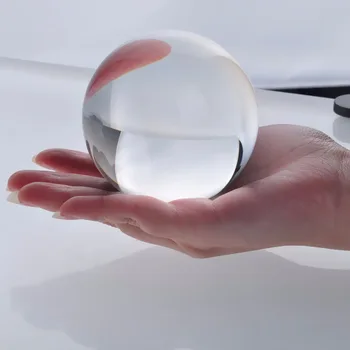 Bez Ogrebotina Rijedak Prirodni Kvarcni Kristal Staklo Opseg Transparentno Magic Ball Liječenje Čakre Kućni Ukras