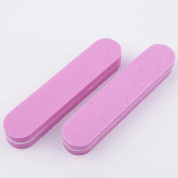 10 kom./lot Mini-turpija za nokte Pink limas para Manicura 100/180 limeta a ongle Profesionalne Noktiju alate 9*2 cm Set pribora za nokte