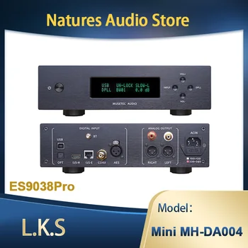 L. K. S Audio LKS MH-DA004 Mini DA004 ES9038pro Hi-FI Borac DAC XLR Audio Dekoder