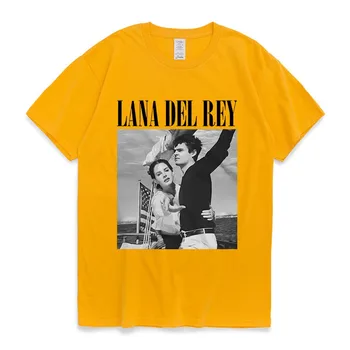 90-ih Pjevačica Lana Del Rey Ldr Jedrenje Grafika Majica Za Muškarce Vintage Harajuku Majice Kratkih Rukava Ulica Hip-Hop Prevelike Majice