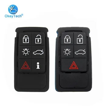 OkeyTech Smart Key Pad Zamjena Silikonska Torbica za Ključeve Automobila Volvo S60, V60 S70 V70 XC60, XC70 Popravak Gumeni Tepih 5 6 Gumb