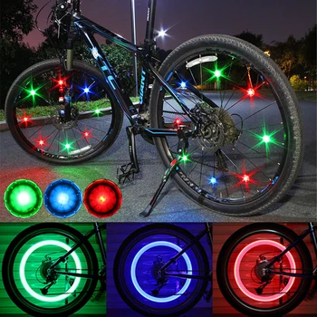 Vodootporan Biciklistička Lampa Sa Krakova, Led Lampa Za Bicikl Kotača, Lako se Instalira Za 2 mm Biciklističke Žbice, Upozoravajuća Žaruljica Sigurnosnih Guma S Baterijom