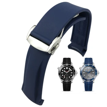 Silikon Remen za sat Omega Watch AT150 SeaMaster 007 Muška serija Universe Ocean Gumeni Sportski Remen za Seiko 20 mm 22 mm