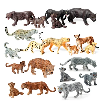 Realno Snježne Barca, Panther, Gepard Model Figure Plastične Figurice Životinja u Džungli Kolač Топперы rođendanski Poklon za Djecu