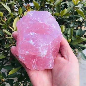 300-800 g Prirodni prah crystal ružičasti kvarc sirovi neobrađeni kamen dragulj energetski kamen