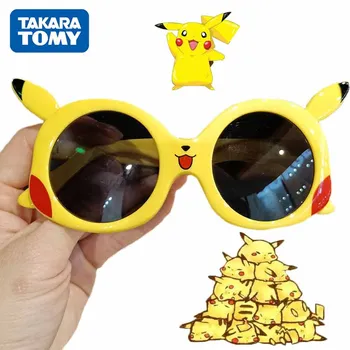 Pokemon Kawai Pikachu Anime Lik naočale UV Zaštita Sunčane Naočale Dječji Štitnik Za sunce Ogledalo Plastične Naočale Rođendan Pokloni Igračka