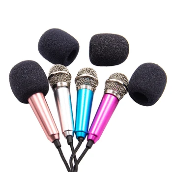 Prijenosni 3,5 mm Mini-Mikrofon Stereo Studijski Mikrofon KTV Karaoke Mini-Mikrofon Za Telefon, PC, Laptop Priručnik Kondenzatorski Mikrofon