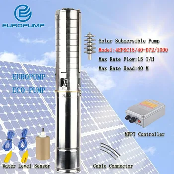 MODEL EUROPUMP (4EPSC15/40-D72/1000) Solarna Vodena Pumpa Za poljoprivredu! Uronjiva pumpa za vodu dc 72 U ! Vodene Pumpe Za Prodaju