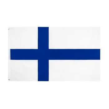 Candeway val plavi bijeli križ zastava Finske na izbor Латунная петлица 90*150 cm Banner Republike Finske