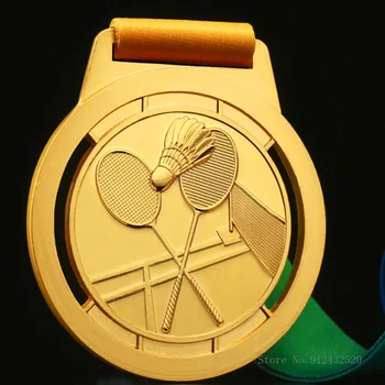 Подгонянная kreativni medalju badminton šupljine naveo zlato, srebro, Brončanu medalju natjecanja studentskih igara djecu Čast poklon