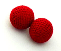 2 kom. Crvene kuglice za rezanje (jedan magnetski + jedan običan, promjera 2,5 cm), Pribor za čarobne trikove izbliza, rekvizite za trikove, šalice i loptice