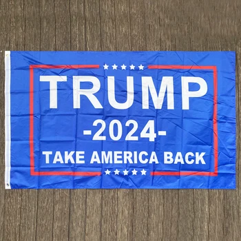 xvggdg Zastava Trump 2024 Obostrani Tisak Zastava Donald Trump će spasiti Ameriku Velikom Дональдом za predsjednika SAD-a