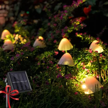 Solarni Gljiva Downlight LED Ulični Vodootporan Gudački Lampa, Slatka Nevjerojatan Krajolik Lampa Za Travnjak/Vrt/Pjesme/Vrt/Ulica/Dekor