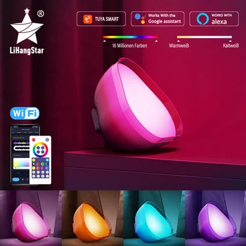 Wifi Pametna Lampe za Noćni Lampe RGB Glazbeni Ritam noćno svjetlo je Kompatibilan sa Alexa Google Home Spavaće sobe Večernje Igraonica
