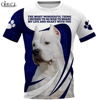HX 2021 Popularna Majica Dogo Argentino, Majice s 3D Ispis, Modni Majice u stilu Харадзюку u stilu hip-hop, Ženska Muška t-Shirt, Odjeća, Izravna Dostava