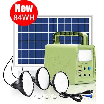 Prijenosni Setove Solarnih Generatora Solarna Elektrana Punjiva Home Hitne Banka Hrane Kamp Svjetla USB za Ribolov Lov