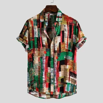 Muška Odjeća 2022 Havajski Kvalitetne Muške Košulje i Majice Kratkih Rukava i Igle Svakodnevne Modne Muške Majice
