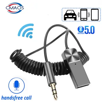 Bluetooth Aux Adapter Bežični za Automobil Prijemnik USB Ključ na Priključak od 3,5 mm Audio Glazba Mikrofon Hands-free Auto Zvučnik Kabel Odašiljača