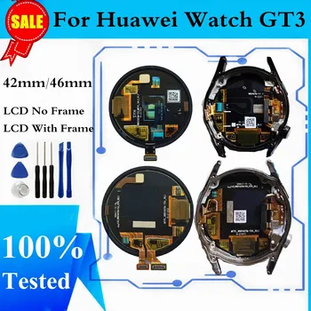 Originalni Za Huawei Watch GT3 JPT-B19 B29 LCD zaslon GT 3 Zaslon osjetljivim na Dodir Digitalizator Za Huawei Watch GT3 LCD okvir 42 mm 46 mm