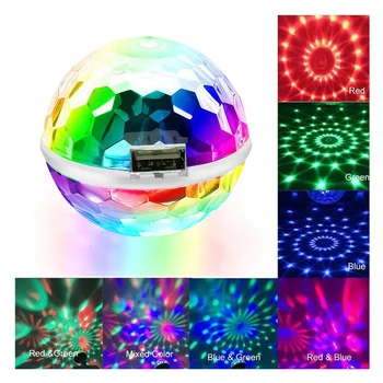 Mini USB LED DJ Scenic Lampa Prijenosni Obiteljski Praznik Loptu Šarene RGB Disco-Svjetiljka Bar Klub Scenski Efekt Lampe Rasvjeta Mobilnog Telefona