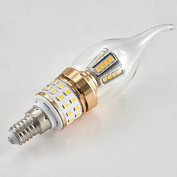Led žarulja-E14 svijeća 5 W 8 W 10 W Zlatni Luksuzni Kukuruza lampa ac 200-240 v Kukuruz Žarulja Hladna Topla Bijela Лампада Bombillas Lumiere Lampa