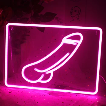 Wanxing Seksi Muški Neonski Svjetlo LED Svjetiljka Zabavna Firma Soba Spavaća soba Osnovna Industrijska Vagina Za Muškarce Seks je UMJETNOST Pojedinim Zidni Ukras