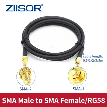 Produžni antenski kabel RG58 s adapterima SMA Male to SMA Female Produljio kabel s niskim gubitkom signala