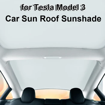 Za Model Tesla 3 Štitnik Za sunce Na Krovu 2022 Stakleni Štitnik Za sunce Mreže UV Zaštitni Poklopac Model3 Stakleni Krov Sjenčanje Vozila, Pribor Za Kampiranje