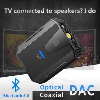 Digitalno-analogni Audio Konverter Bluetooth 5,0 Optički i Koaksijalni Signal Toslink u RCA R/L Dekoder SPDIF ATV Pojačalo DAC