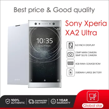 Sony Xperia XA2 Ultra H3213 H4233 Reciklirana Originalni разблокированный 32 GB I 64 GB 4 GB ram-a 6,0 