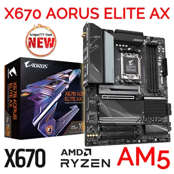 Socket AM5 Matična ploča Gigabyte X670 AORUS ELITE AX AM5 Matična ploča AM5 Ryzen 7000 Series Procesor AM5 AMD-X670 Matična ploča DDR5 PCI-E 5.0