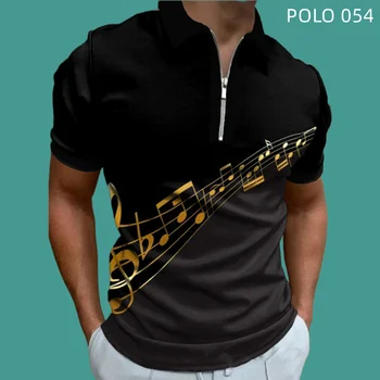 Ljetne Muške Polo Majice, Europska i Američka Moda, Digitalni Tisak, Polo Majica Na Munje, Muška Polo Majica Muška Moda