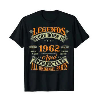 Poklon za 60. Rođendan Legende Rođen je u Travnju 1962. Godine 60 Godina Majica za Žene Muška Odjeća Darove za Očev Dan Grafički Majice Majice