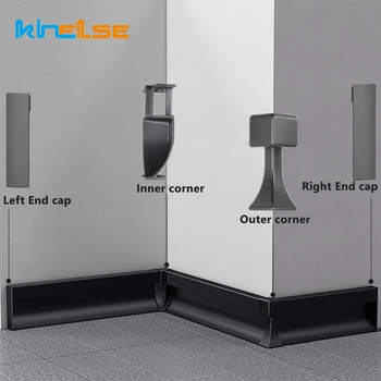 50/80 mm Visina Led Postolje Linearni Lampa Aluminijski Profil Pribor Postolje Plastični Unutarnji Kut Vanjski Kut Priključak