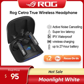 ASUS ROG Cetra Pravi wireless gaming slušalice TWS Slušalice s niskim kašnjenjem IPX4 vodootporan ANC smanjenje šuma Za Android i iOS