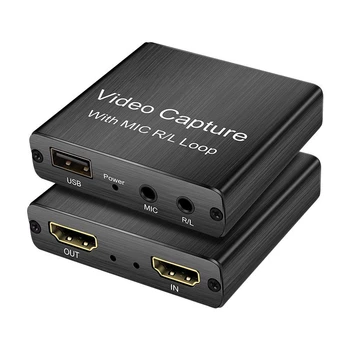 Uređaj za snimanje videa u 1080P 4K video capture Kartica Ključ HDMI je kompatibilan sa USB 2.0 za snimanje igara uživo