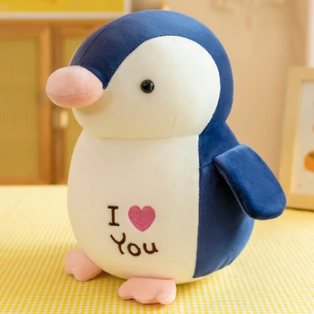 25 Cm Kawaii Huggable I Love youSoft Pingvin Pliš Igračke za Djecu Plišane Igračke Igračke Lutke Valentinovo Božićni Poklon