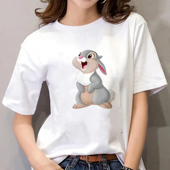 Za Žene Je Smiješno Disney Bambi Zec Topik S Po Cijeloj Površini Za Djevojčice Grafički T-Shirt Harajuku Ženske T-Shirt Majice Majice