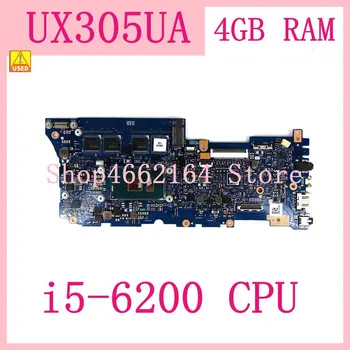 UX305UA S procesorom i5-6200 4 GB ram-a matična ploča Za ASUS UX305U UX305UA matična ploča laptopa 90NB0AB0-R00011 Testiran Besplatna dostava B/
