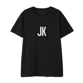 Majica sa natpisom KPOP JK V JM, t-shirt s skraćen naziv stranke je na 7. obljetnicu, ženska odjeća u korejskom stilu харадзюку, izravna dostava