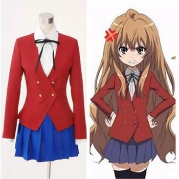 Anime TIGAR i ZMAJ, Торадора Cosplay Tajga Айсака Cosplay Odijelo uniformi Full-Custom