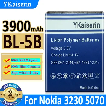 3900 mah YKaiserin Baterija BL-5B BL5B za NOKIA 5300 5320 6120c 7360 6120ci 3220 3230 5070 Litij-polimer Baterija