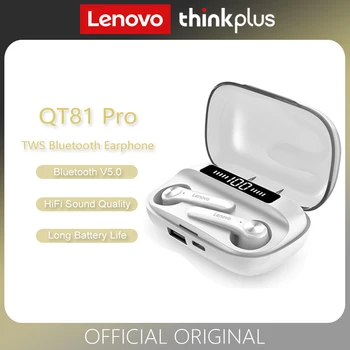 Originalni Lenovo QT81 Pro TWS-Slušalice Stereo Sportske Vodootporne Slušalice Slušalice 1200 mah Bluetooth Slušalica s Mikrofonom