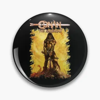 Conan Barbar Soft Tipka Pin Metalni Broš Na Rever Pin Dekor Poklon Odjeća Crtić Šešir Ljubavnik Ženski Ikonu Zabavna Moda