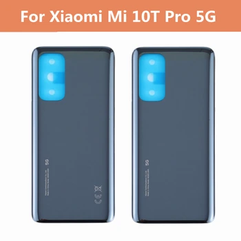 Za Xiaomi Mi 10T Pro 5G Poklopac Pretinca za baterije Stakleni Stražnji Stražnji Poklopac Kućišta Mi10T Pro Stražnja Vrata Uklonjivi Poklopac Za bateriju
