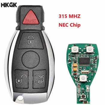 Inteligentan Daljinski Ključ 3 + 1 gumb 315 Mhz Privjesak bez ključa Za Mercedes Benz nakon 2000 + NEC i BGA zamjena čipa NEC