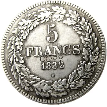 Belgija 1832 Leopold Premijer Kralj Belgije Primjerak novca s 5 franaka