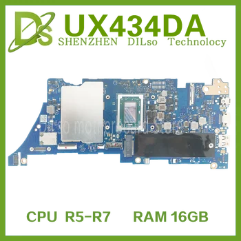 KEFU UX434DA Matična ploča Za ASUS Zenbook 14 UM433D UX434DA UX434D UM433 Matična ploča laptopa sa 16 GB ram-a R5-3500U R7-3700U 100% Posao
