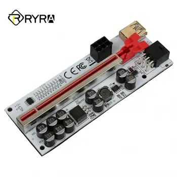 RYRA 60 cm VER012 MAX USB 3.0 PCI-E Riser Card PCIE 1X do 16X Produžni Adapter Kartica Za Майнинга 6-pinski Kabel za Napajanje